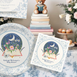 Servilleta De Papel Nuevo capítulo de la luna comienza libro mariposa 