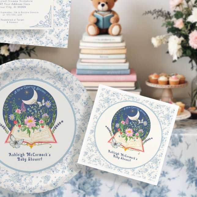 Servilleta De Papel Nuevo capítulo de la luna comienza libro mariposa  (Subido por el creador)