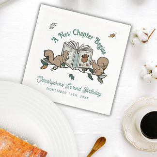 Servilleta De Papel Nuevo capítulo de Woodland comienza a escribir tem
