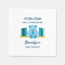 Servilleta De Papel Nuevo capítulo del libro de historias Baby Shower 