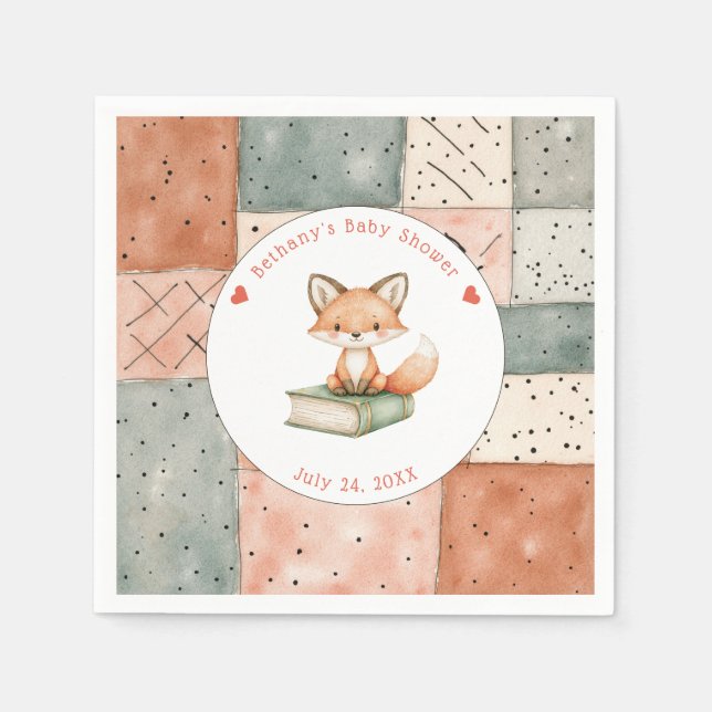 Servilleta De Papel Nuevo capítulo inicia Baby Shower de storybook (Anverso)