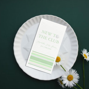 Servilleta De Papel Nuevo en el Club Baby Shower Preppy