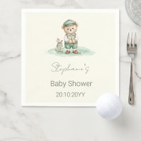 Nuevo en el Club  Oso de Golf Bebé Shower Verde
