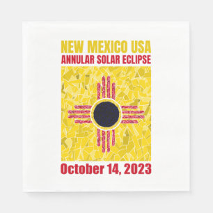 Servilleta De Papel Nuevo México Eclipse Anular Napkin
