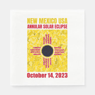 Servilleta De Papel Nuevo México Eclipse Anular Napkin