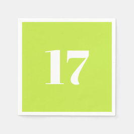 Servilleta De Papel Número de personalizado Número inicial de color ve