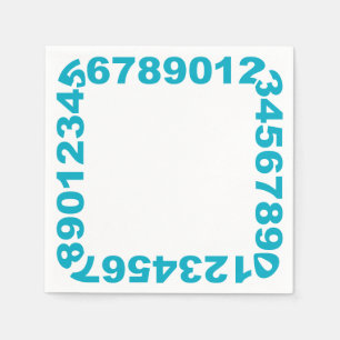 Servilleta De Papel Números Nápoles de marco
