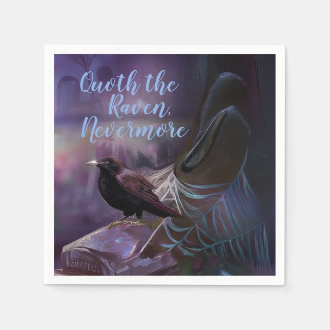 Servilleta De Papel Nunca más, Halloween con toallas de cementerio de  (Anverso)