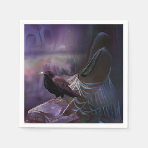 Servilleta De Papel Nunca más, Halloween con toallas de cementerio de 