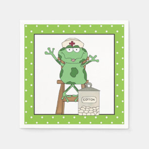 Servilleta De Papel Nurse Frog fiesta pañales de papel