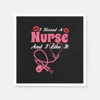 Servilleta De Papel Nurse Gift | Besé Una Enfermera Y Me Gusta