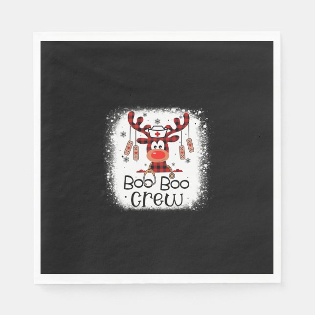 Servilleta De Papel Nurse Gift | Boo Boo Crew (Anverso)