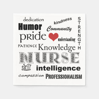Servilleta De Papel Nurse Pride-Attributes+Red Heart