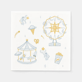 Servilleta De Papel Nursera de espacio Baby Shower de Carnaval espacia