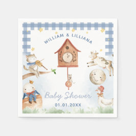 Servilleta De Papel Nursery Rhyme Baby Shower Paper Napkins