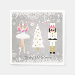Servilleta De Papel Nutcracker, Ballerina, árbol de Navidad