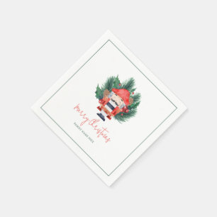 Servilleta De Papel Nutcracker Merry Christmas Typography