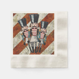 Servilleta De Papel Nutcracker Soldiers Stripes 