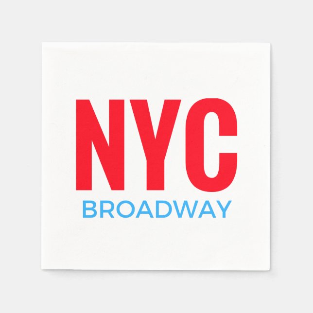 Servilleta De Papel NYC Broadway (Anverso)