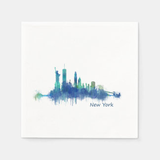 Servilleta De Papel NYC New York Skyline v5