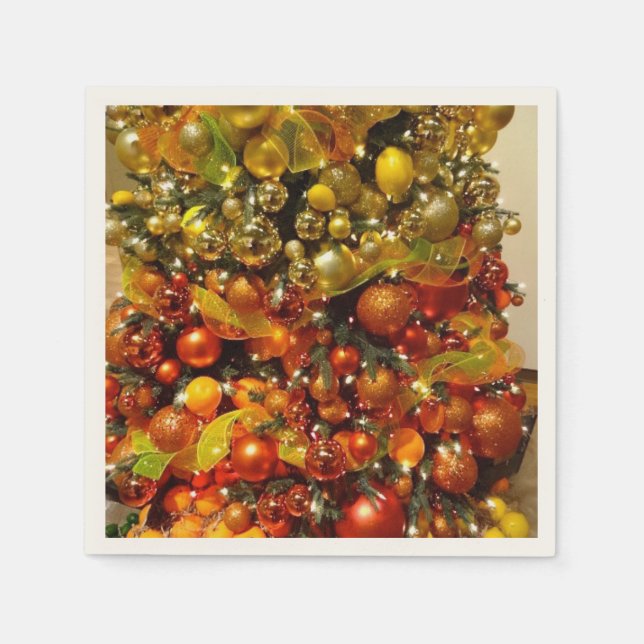 Servilleta De Papel O Citrus Tree Photo Cocktail Napkins De Florida (Anverso)