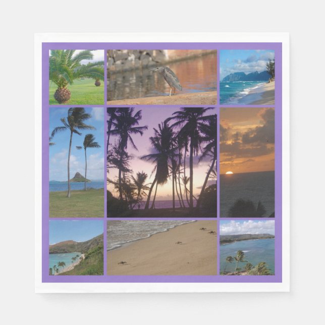 Servilleta De Papel Oahu, Hawaii (Anverso)