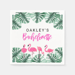 Servilleta De Papel OAKLEY Bachelorette Tropical Flamingo Hot Pink
