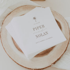 Servilleta De Papel OASIS Coastal Beach Wedding