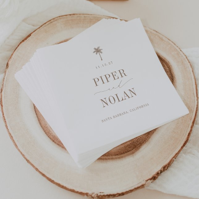 Servilleta De Papel OASIS Coastal Beach Wedding (Subido por el creador)