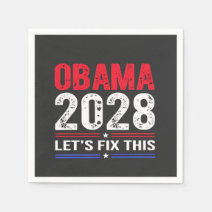 Servilleta De Papel Obama 2028 Arreglemos Esta Democracia Elección EE.
