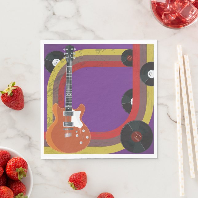 Servilleta De Papel Objetos de música retro (Subido por el creador)