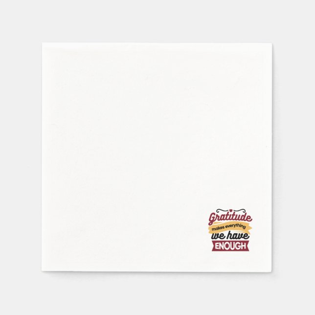 Servilleta De Papel Obra de arte de fe y gratitud - Elevando el cristi (Anverso)