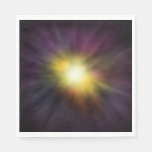 Servilleta De Papel Obra de arte espacial digital Star Guay