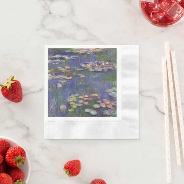 Servilleta De Papel Obras Maestras de Nenúfares de Monet (In situ)