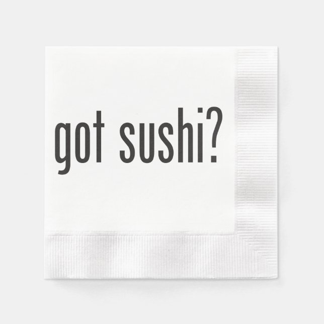 Servilleta De Papel obtener sushi (Anverso)