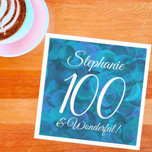Servilleta De Papel Ocean Blue 100 y la maravillosa fiesta de cumpleañ (Subido por el creador)