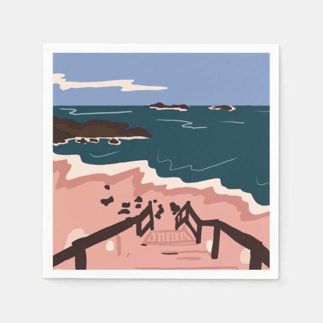 Servilleta De Papel Ocean Blues (Anverso)