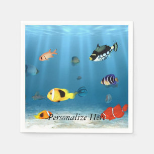 Servilleta De Papel Océanos De Pescado