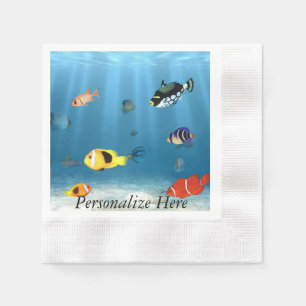 Servilleta De Papel Océanos De Pescado