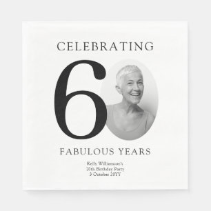 Servilleta De Papel Ochenta años fabulosos 80 cumpleaños