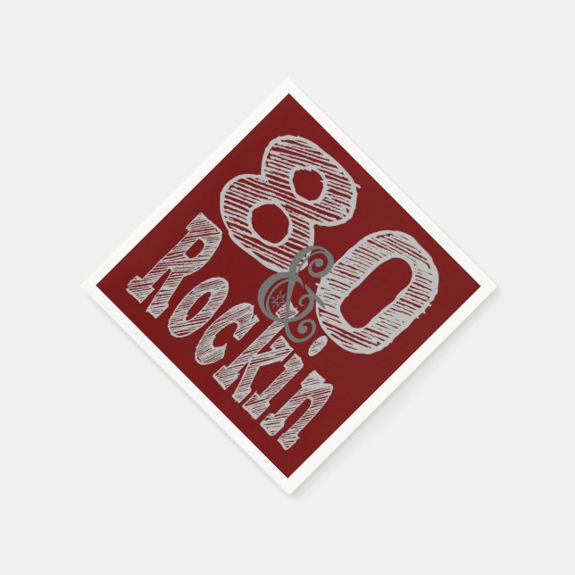 Servilleta De Papel Ochenta y Rockin (Borde)