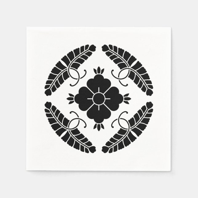 Servilleta De Papel Ocho glicinas (Anverso)