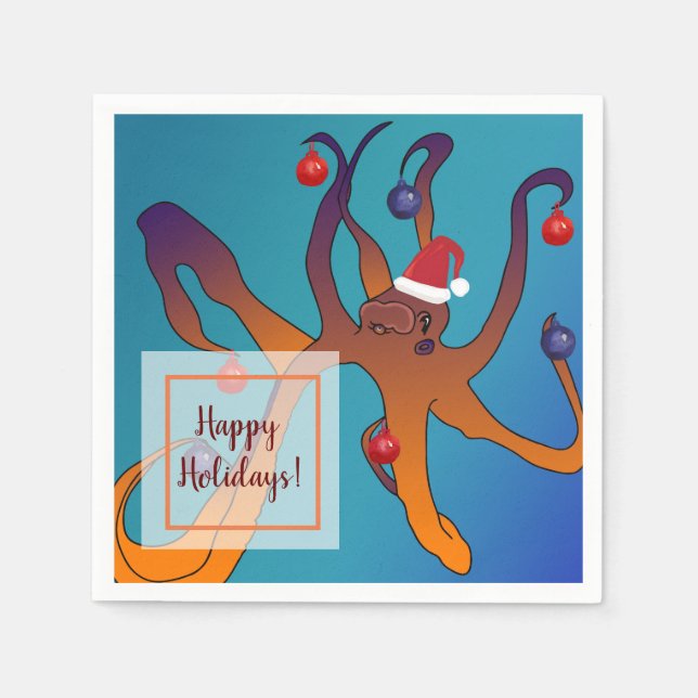 Servilleta De Papel Octoart Feliz Navidad (Anverso)