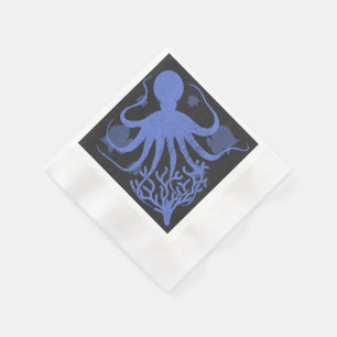 Servilleta De Papel Octopus (fondo oscuro)