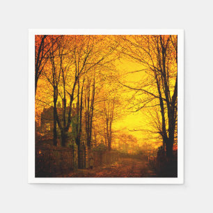 Servilleta De Papel Octubre después del glow John Atkinson Grimshaw