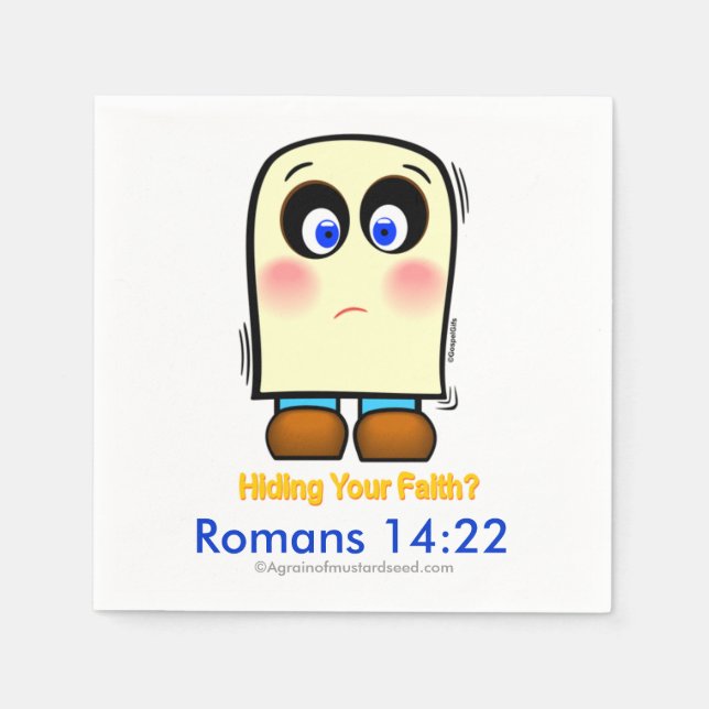 Servilleta De Papel Ocultación de la fe (Anverso)