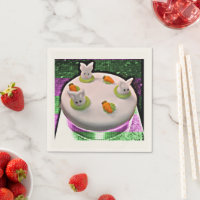Ocultando pastel de conejo