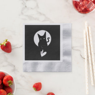 Servilleta De Papel Ode to Love Cat Napkins - Adiela Akoo