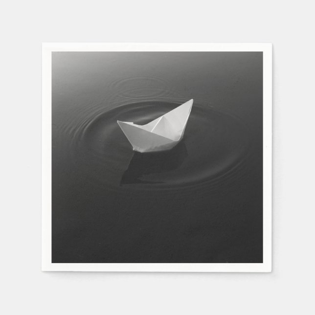 Servilleta De Papel Odisea de Barco de Papel (Anverso)