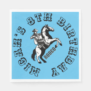 Servilleta De Papel Oeste Rodeo Southern Ranch Cowboy en caballo